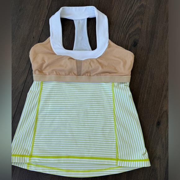 Lululemon striped halter racerback support tank - Picture 3 of 7